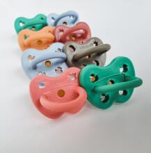 Hevea Natural Rubber Pacifier Anatomical Art.239436 Sand/Ocean Blue Natural Rubber Pacifier