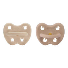 Hevea Natural Rubber Pacifier Anatomical Art.239442 Sandy nude/Tan beige Natural Rubber Pacifier