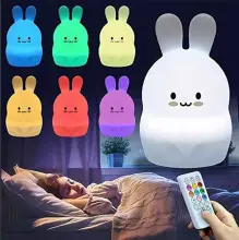 Kids Severno  Projector Rabbit Art.239838Children's night light led rabbit touch rgb remote control