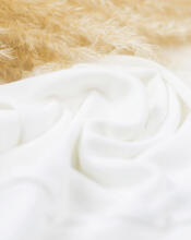La Bebe™ NO Baby Body Art.239963 White 100% soft cotton long sleeve bodysuit