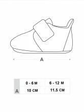 SCORPIO OBO-209C Grey dinosaur shoes for boys 6-12m