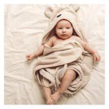 Bocialand Bath Towel  Art.BOC0224 Bear  Махровое полотенце с капюшоном 100x100см.