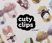 Cuty Clips Bunny  Art.CL0020 Originaal juukseklamber 2 tk.