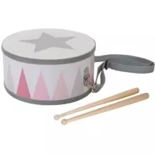 JaBaDaBaDo Drum Art.M14087 Pink  Muusikaline puust trummel