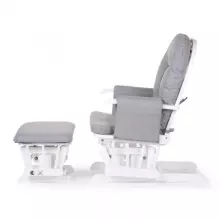 Mendler Relaxing Rocking Chair Art.HWC-C76 Velvet Grey Kiiktool söötmiseks