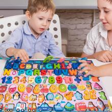 Wooden Puzzles Montessori 6 in 1  Art.241379    Montessori puidust pusle