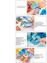 Wooden Puzzles Montessori 6 in 1  Art.241379    Montessori puidust pusle