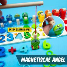 Faerly® Montessori Toy Magnetic Fishing Game  Art.241379    Montessori puidust pusle