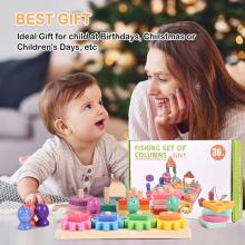 Wooderma Montessori Toy 3 in 1 Art.241381  Montessori puidust pusle