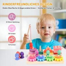 Wooderma Montessori Toy 3 in 1 Art.241381  Montessori puidust pusle