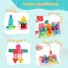 Montessori Toy 3 in 1 Art.241383 Montessori puidust pusle