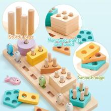 Atoylink Montessori Toy 3 in 1 Art.241383 Montessori puidust pusle