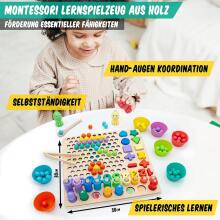 Faerly® Montessori Toy Magnetic Game 5 in 1 Art.241385    Montessori puidust pusle