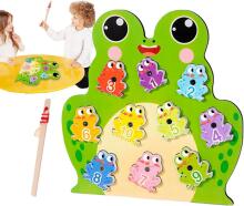 Generisch Magnetic Fishing Games Frog Art.241387 Montessori puidust pusle