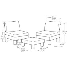 Aiam&ouml;&ouml;bli komplekt Elements Balcony Set hall/helehall