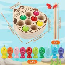 Ukofew Magnetic Fishing Game  Art.241408 Montessori puidust pusle