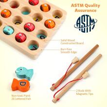 Coogam Wooden Magnetic Fishing Game  Art.241409 Montessori puidust pusle