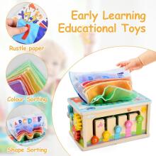 Focenat Montessori Wooden Toy 9-in-1 Art.241410    Montessori puidust pusle