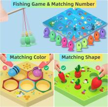 Uping Magnetic Fishing Game Art.241408 Montessori puidust pusle