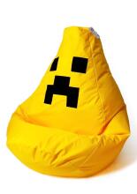 Qubo™  Drop Minecraft Art.241762 Citron Bean bag, Kott tool