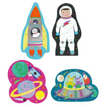 Nye puzzle gbãtɔwo, Space, puzzle 4 (3, 4, 6, 8 pieces) .