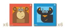 Magnetic mosaic set, 6 na ɖeviwo