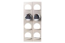4Living Shoe rack Klip greige na afɔkpa 4