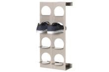 4Living Shoe rack Klip greige na afɔkpa 4