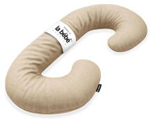 La Bebe™ Maternity Pillow Sì - Duo Art.246559 Linen fabric, Natural linen color. Multifunctional maternity pillow with memory foam filling