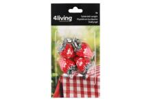 4Agbe Tablecloth kpekpeme 4 pcs strawberry