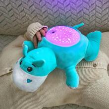 WOOPIE BABY Cuddly Fefewɔnu 2in1 Projector Alɔ̃dɔla Hippopotamus