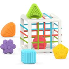 WOOPIE BABY Flexible Sensory Cube Sorter na Ðeviwo Amadede Nɔnɔmewo