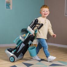 SMOBY Dzadzɛnyenye trolley kple Rowenta vacuum cleaner kple gbeɖiɖi + 10 kpeɖeŋutɔ