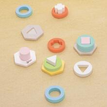 CLASSIC WORLD Montessori Nɔnɔme Kple Amadedewo Ƒe Ðoɖowɔɖi Puzzle Tower