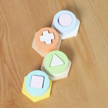 CLASSIC WORLD Montessori Nɔnɔme Kple Amadedewo Ƒe Ðoɖowɔɖi Puzzle Tower
