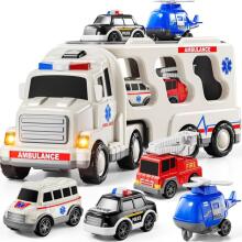 WOOPIE Mɔdzi Tow Truck Set of 5 Ʋuwo - Ambulance