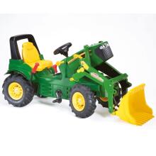Rolly Fefenuwo rollyFarmtrac John Deere 7930 - Pedal Traktɔtɔ kple Bucket Green