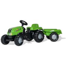 ROLLY TOYS rollyKid NH T 7040 Pedal Tractor kple Trailer Kekeli Green