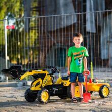 FALK KOMATSU Pedal Tractor Tomenukuku Bucket Trailer tso ƒe 2
