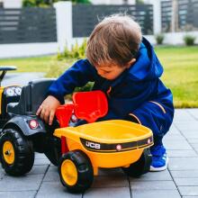 FALK JCB Orange Tractor kple Trailer tso ƒe 1