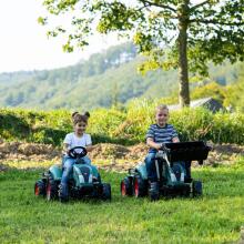 FALK Lander Green Pedal Tractor kple Trailer tso Ƒe 3