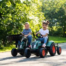 FALK Lander Green Pedal Tractor kple Trailer tso Ƒe 3
