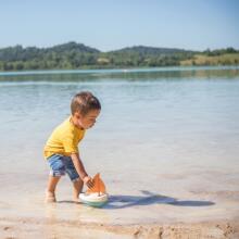 SMOBY Little Green Sailboat Tsi Tɔdziʋu si wotsɔ Bioplastic wɔ