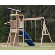 AXI Ati Gã Fefewɔƒe Swings Slide Tower + Sandbox