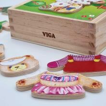 VIGA Ati Susuŋudɔwɔwɔ Puzzle Awu Teddy Bear Nyɔnuvi