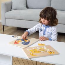 VIGA Ati Montessori Puzzle Koklozi kple Pins