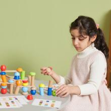 VIGA Ati Geometric Blocks Puzzle 52 pcs.