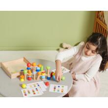 VIGA Ati Geometric Blocks Puzzle 52 pcs.