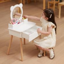 VIGA Ati Gã Dressing Table White kple Ahuhɔ̃e kple Zikpui