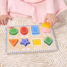 Melissa & Doug Shapes Wooden Art.249866 Montessori puidust puslelaud